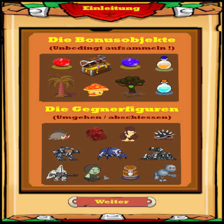 Gegner und Bonusobjekte