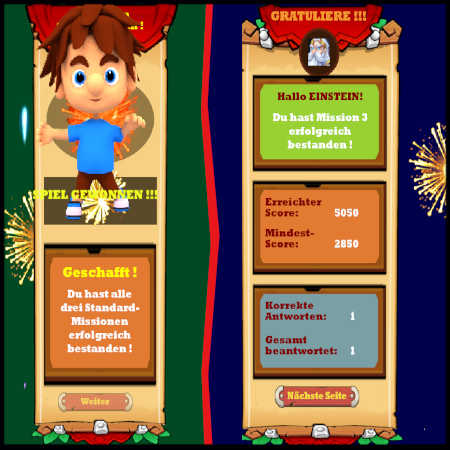 Spiel gewonnen