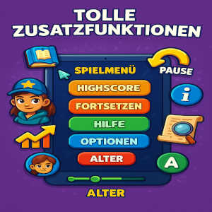 Zentrales Spielmenü und Spielfunktionen