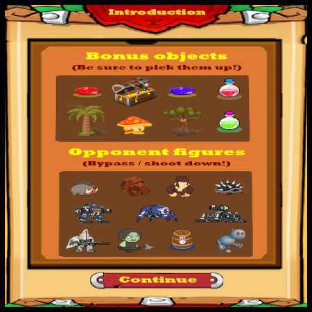 Opponents and bonus objects